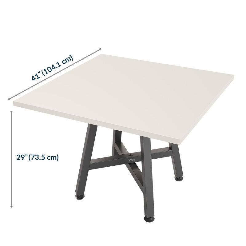 square table is forty one inches long and twenty nine inches tall image number null